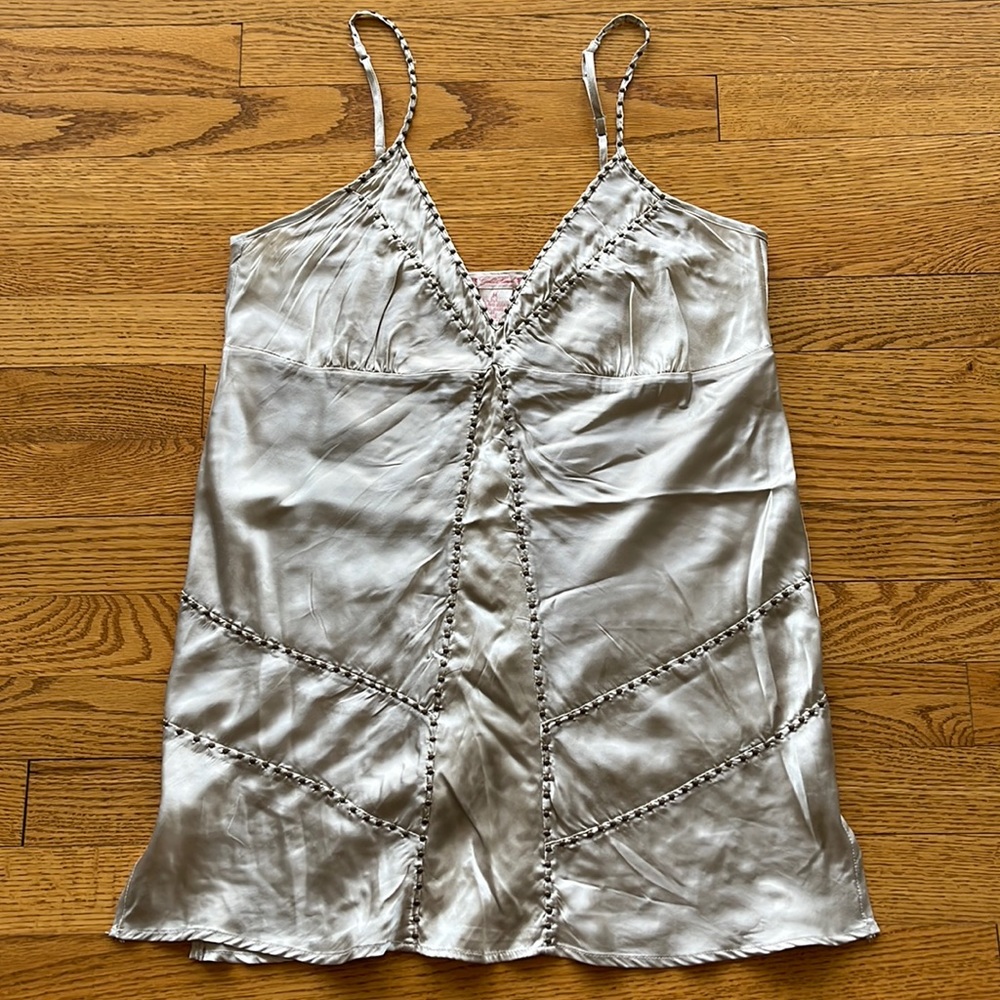 Sexy silk top